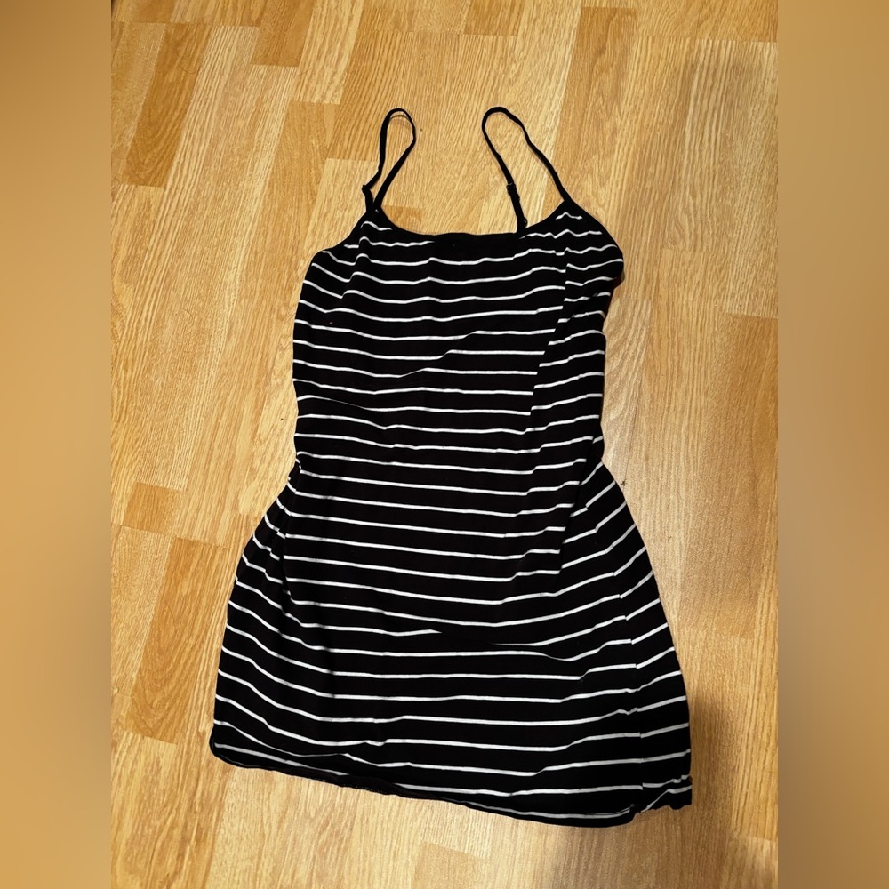 Black and White Striped tank